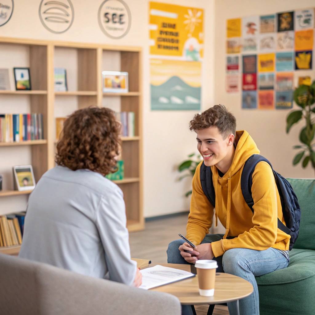 a student in therapy